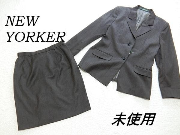 peace　ニューヨーカー　ストレッチ　スカート　セットアップ　ブラウン