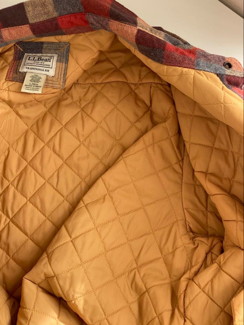 L.L.Bean 2024 フランネルシャツジャケット　中綿入り