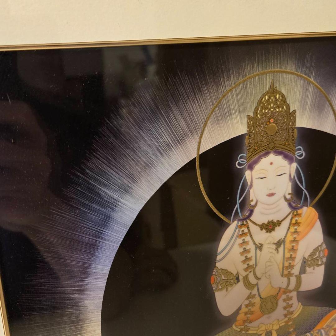 草場一壽　大日如来　エンボスリトグラフ　仏画　直筆サイン　仏教美術　現代アート