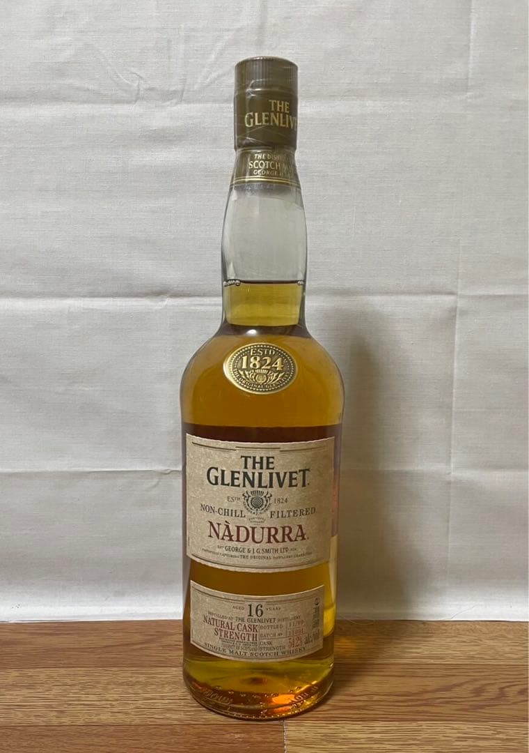 終売品 初期ボトル グレンリベット16年 ナデューラ 700ml 54.2%