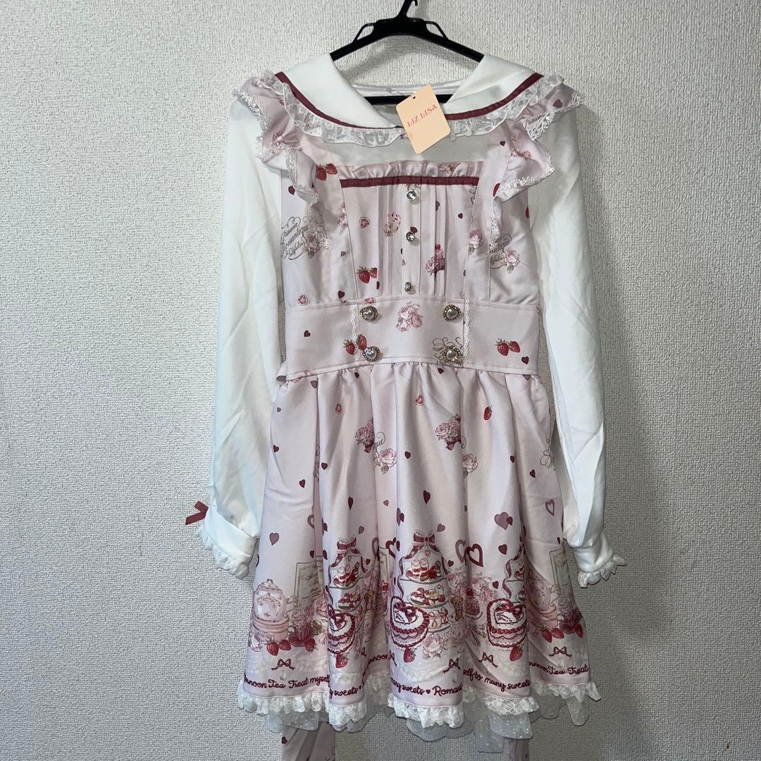 LIZ LISA リズリサ　アフタヌーンティー柄　ワンピース