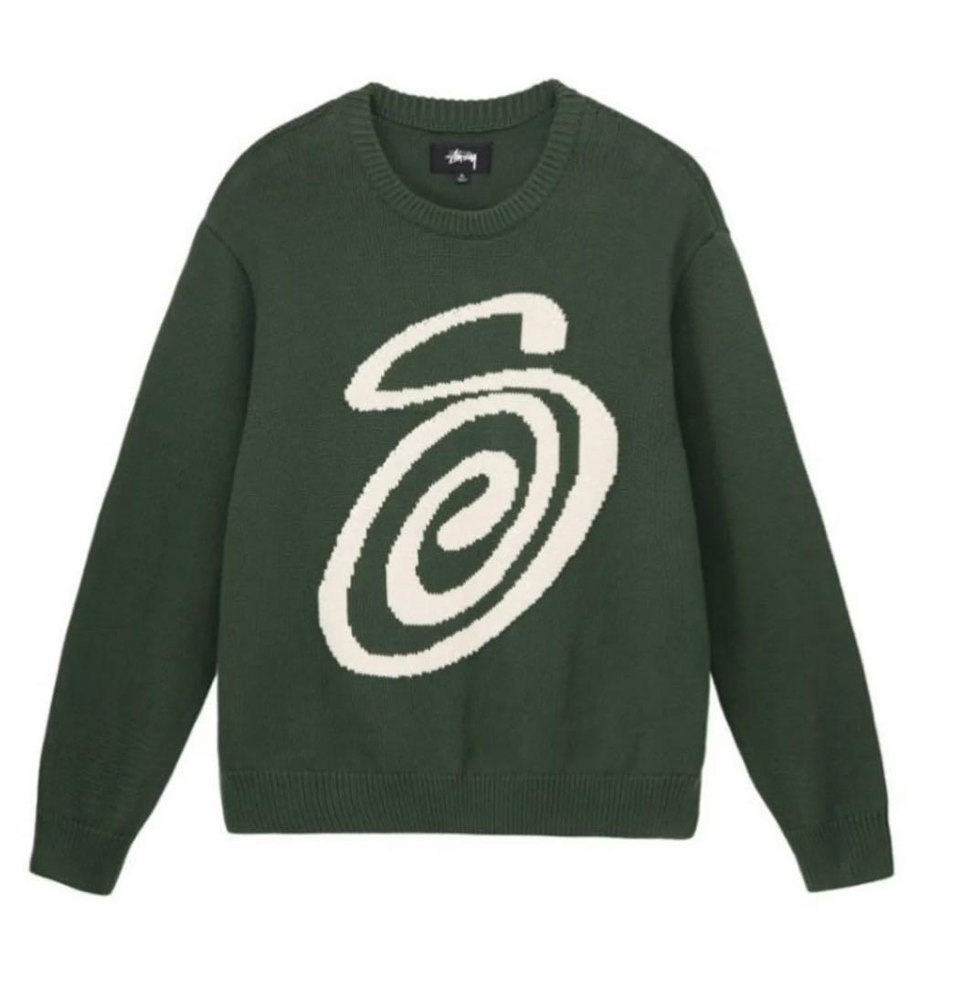 トップス stussy Curly S Sweate.r Green