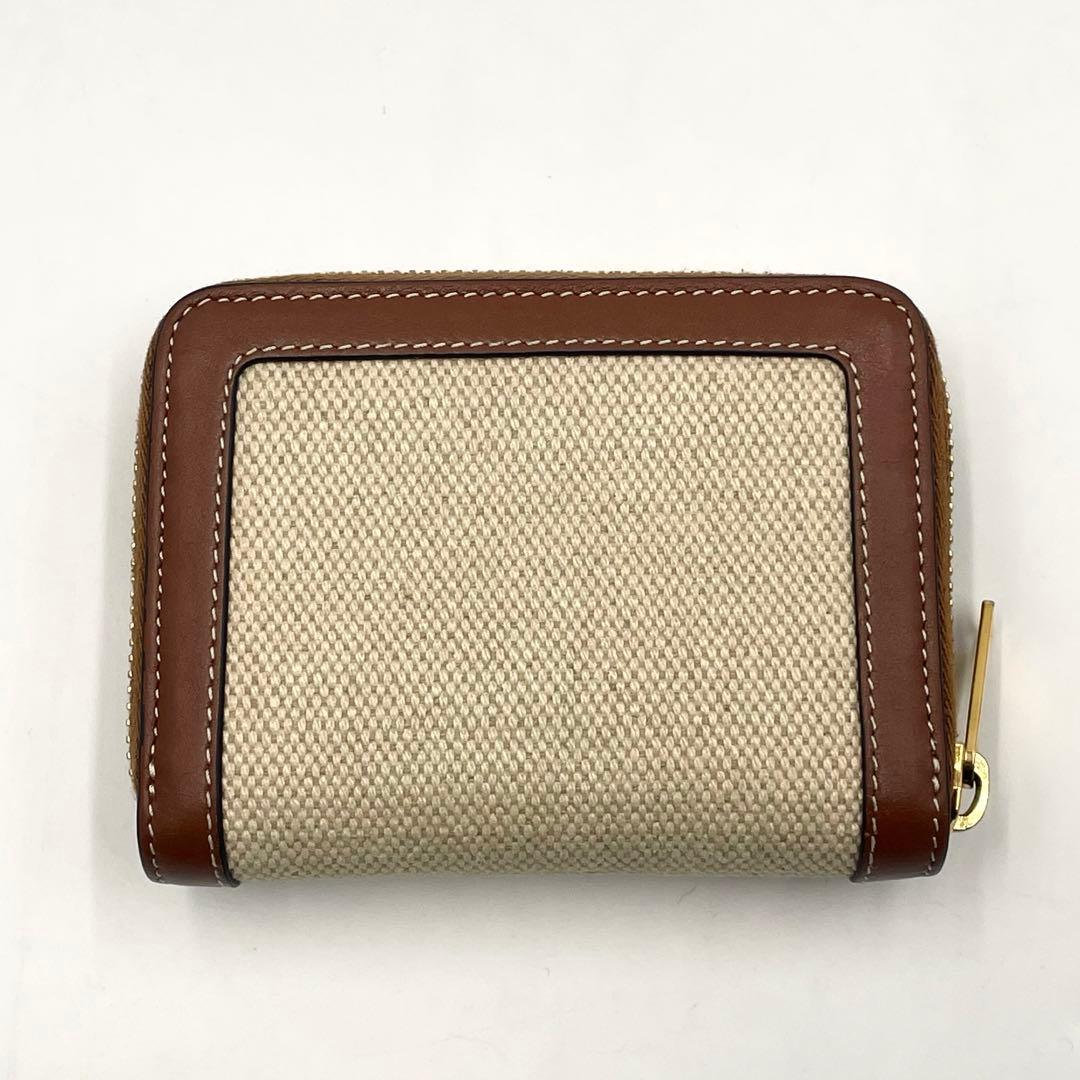 CELINE セリーヌ キュイル トリオンフ コンパクト ジップウォレット箱付き