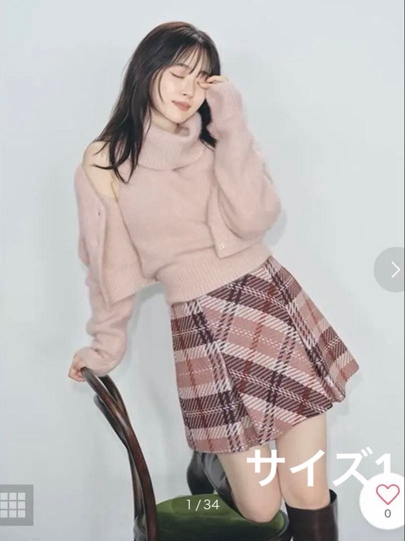 スナイデル ロービングチェックミニスカート サイズM