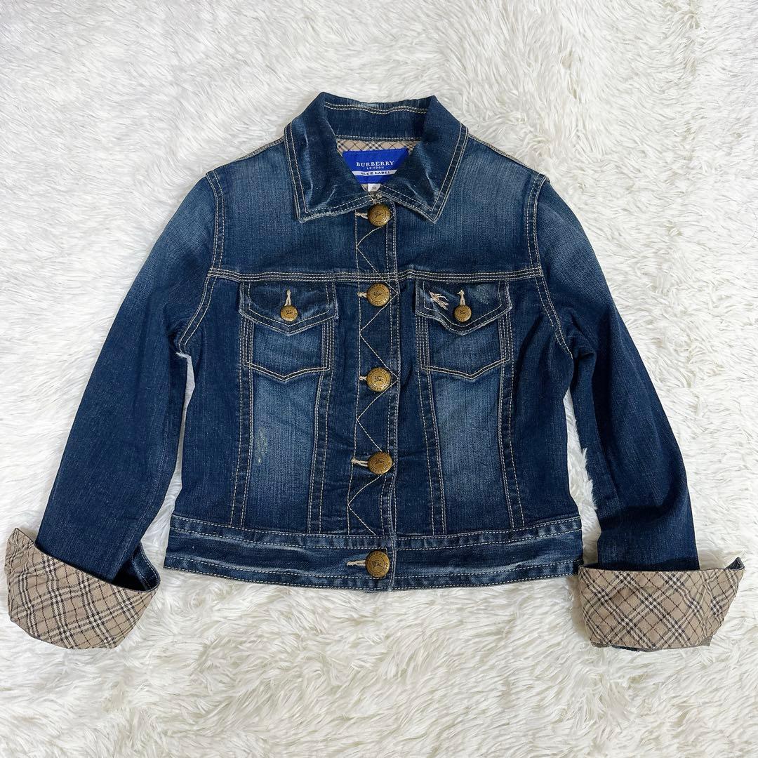 BURBERRY BLUE LABEL Gジャンデニムジャケット ノバチェック
