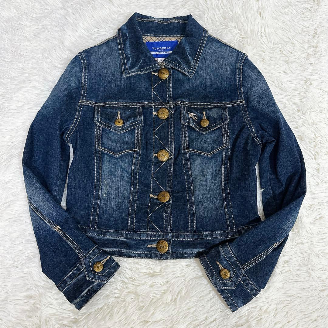 BURBERRY BLUE LABEL Gジャンデニムジャケット ノバチェック