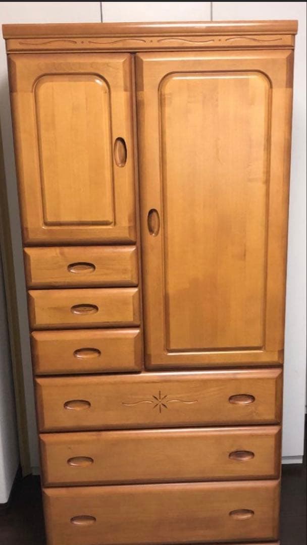 『Yoshi』タンス　ベビーダンス　ハニーベル　光家具　上下段セットの下段