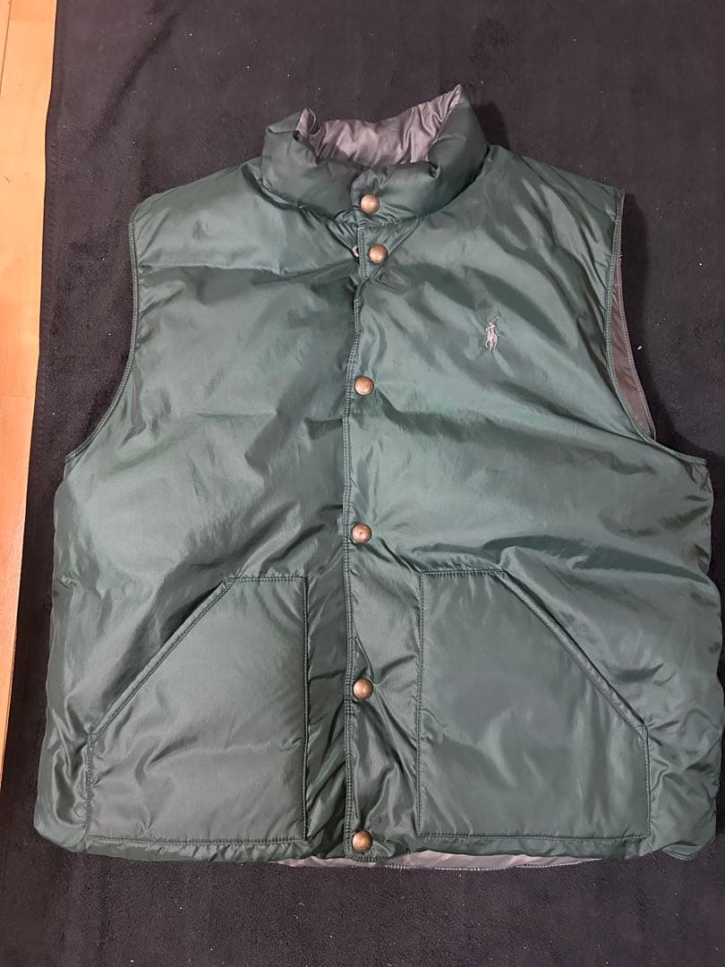 h*i様 【希少XL】90s ラルフローレン リバーシブルダウンベスト