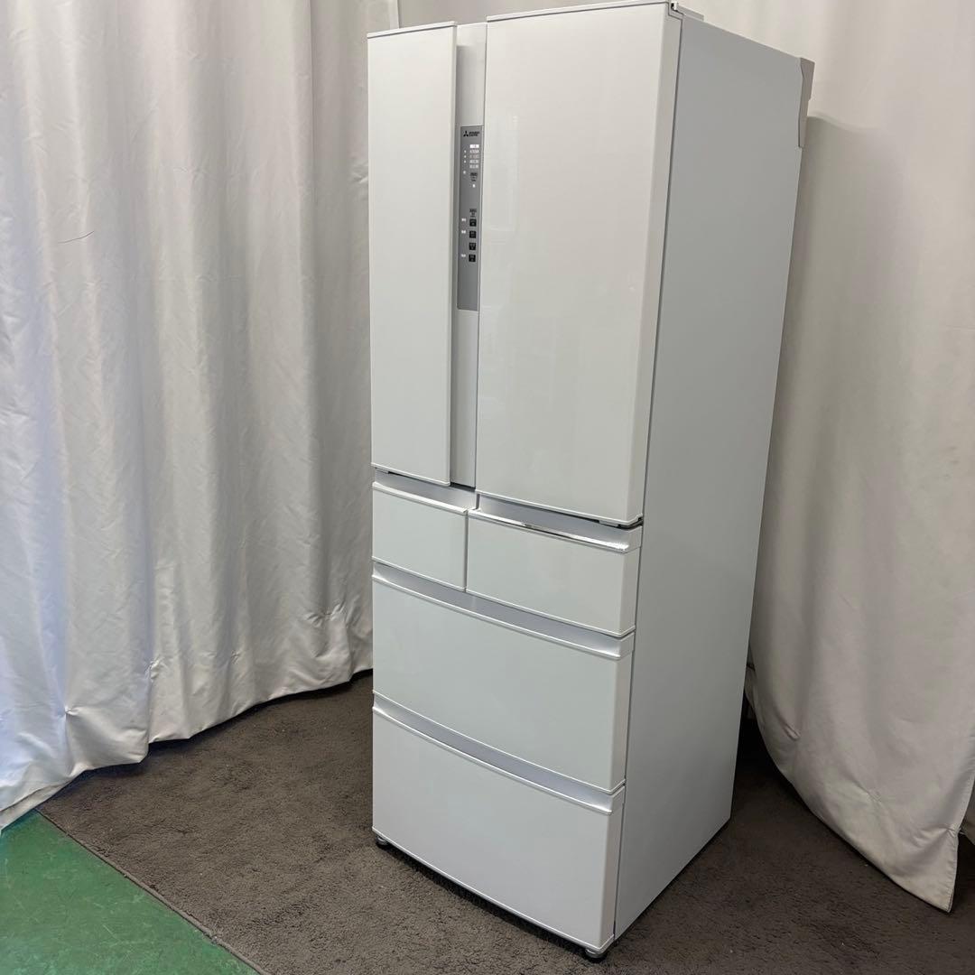 48　三菱　冷蔵庫　400L級　大型　フレンチドア　白　綺麗　設置無料　安い‼️