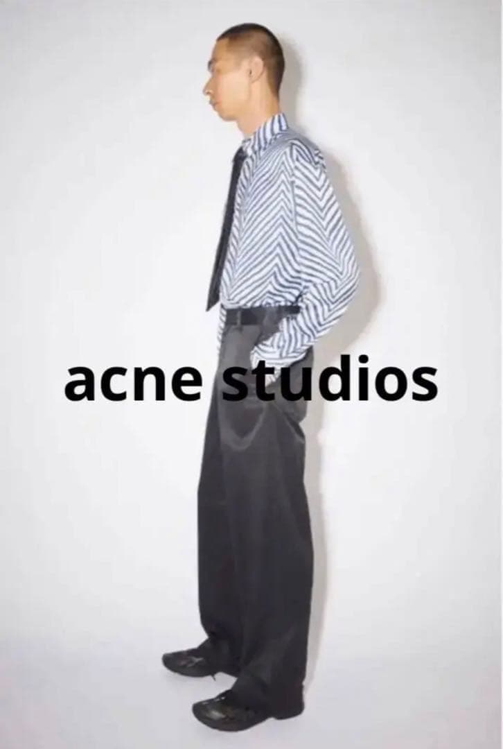 Acne Studios ワイドスラックス S Black