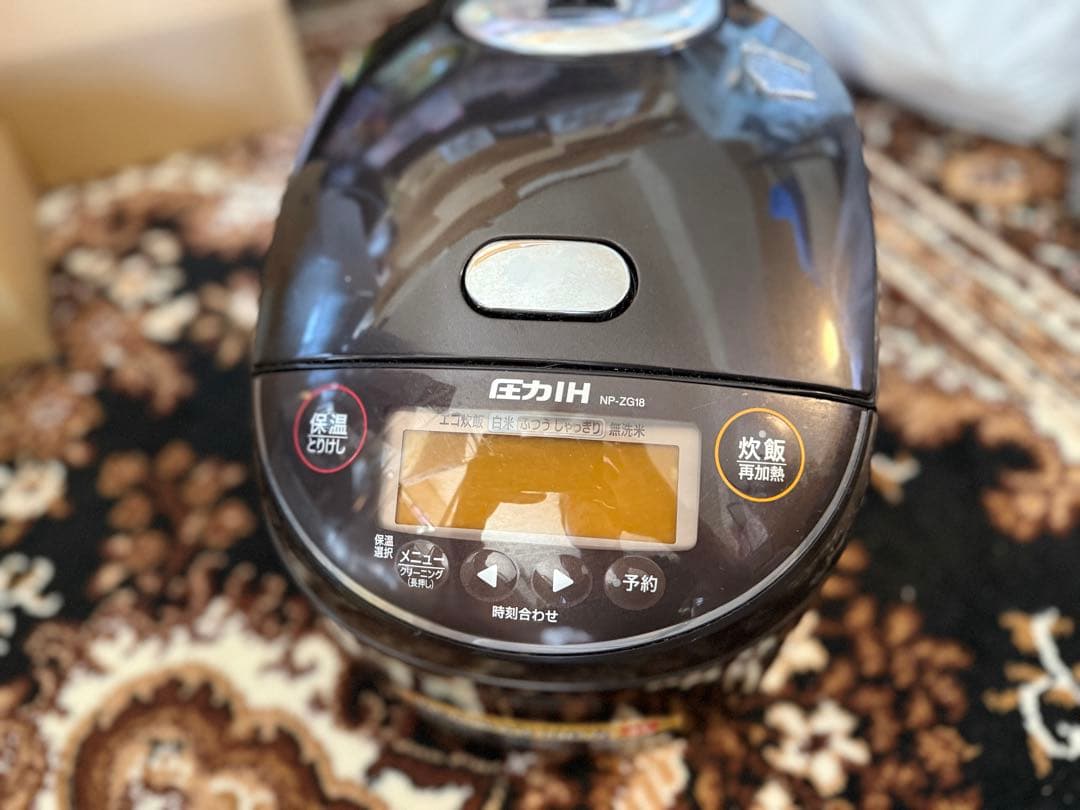【中古美品】象印 NP-ZG18 炊飯器 圧力IH 一升炊き ZOJIRUSHI