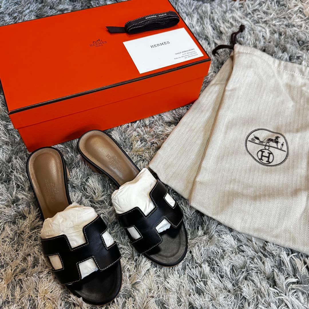 HERMES エルメス オアジス 34サイズ ブラック