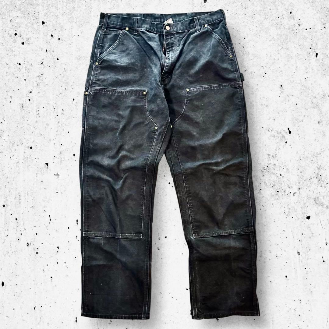 v*y様 鋼鉄フェード USA製 B01カーハート ダブルニーブラック#525