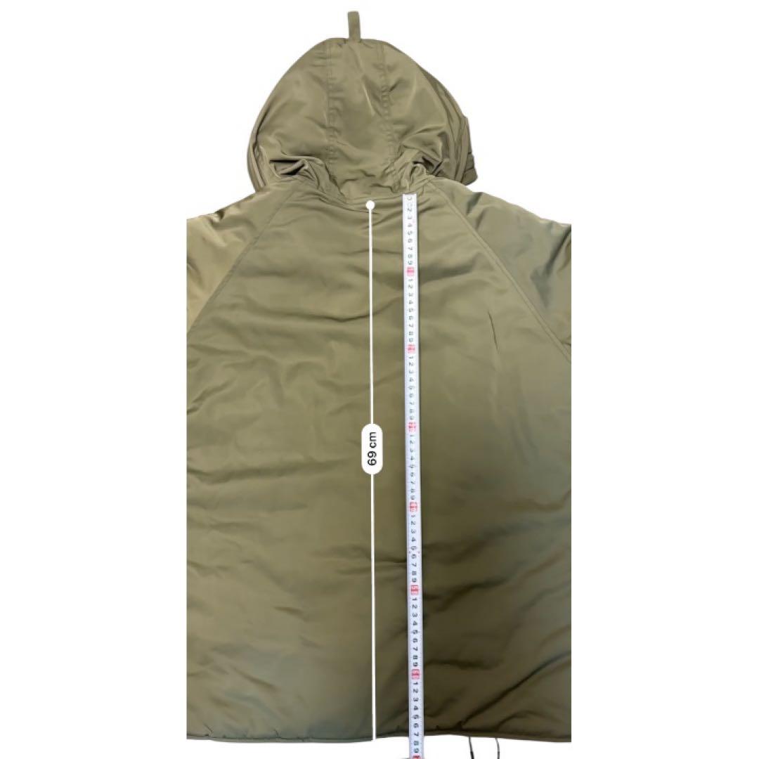 AVIREX N-3B ミリタリー 中綿ジャケット L カーキ フード付き