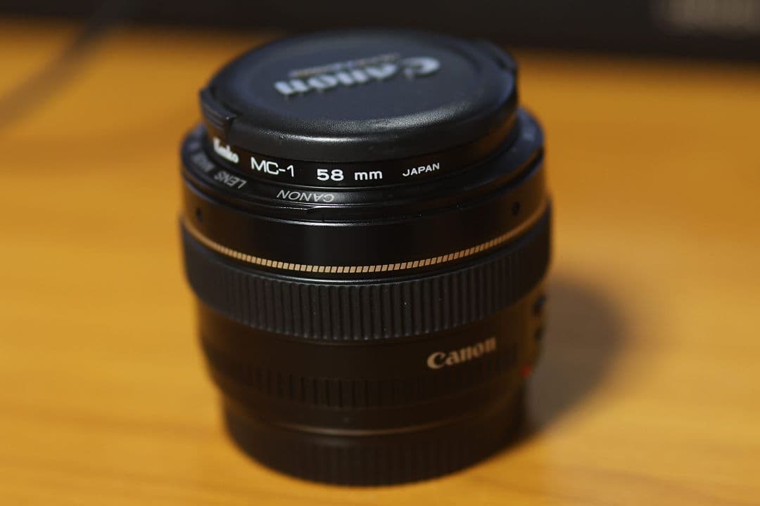 CANON EF 50mm f1.4USMフィルター付き