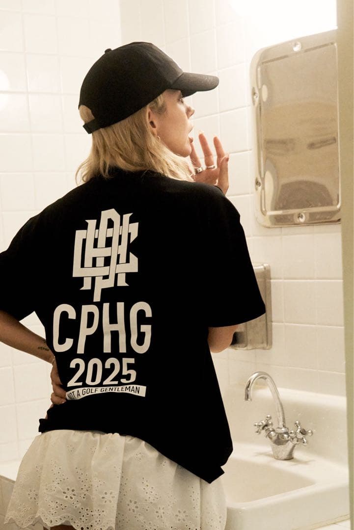 NO PAR ハーフモックネックTシャツ ブラック