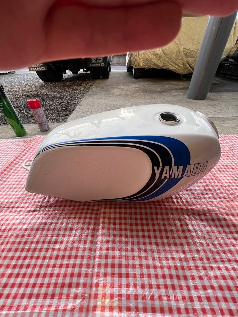 YAMAHA RZ250 タンク ホワイト/ブルー　にー