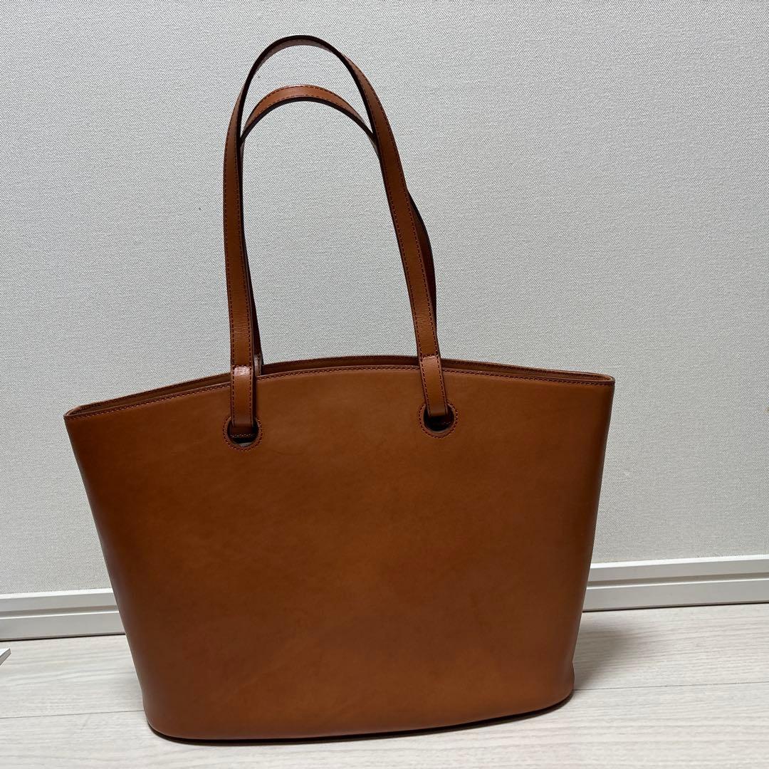 シビラ　ブラウン トートバッグ 内側グリーン