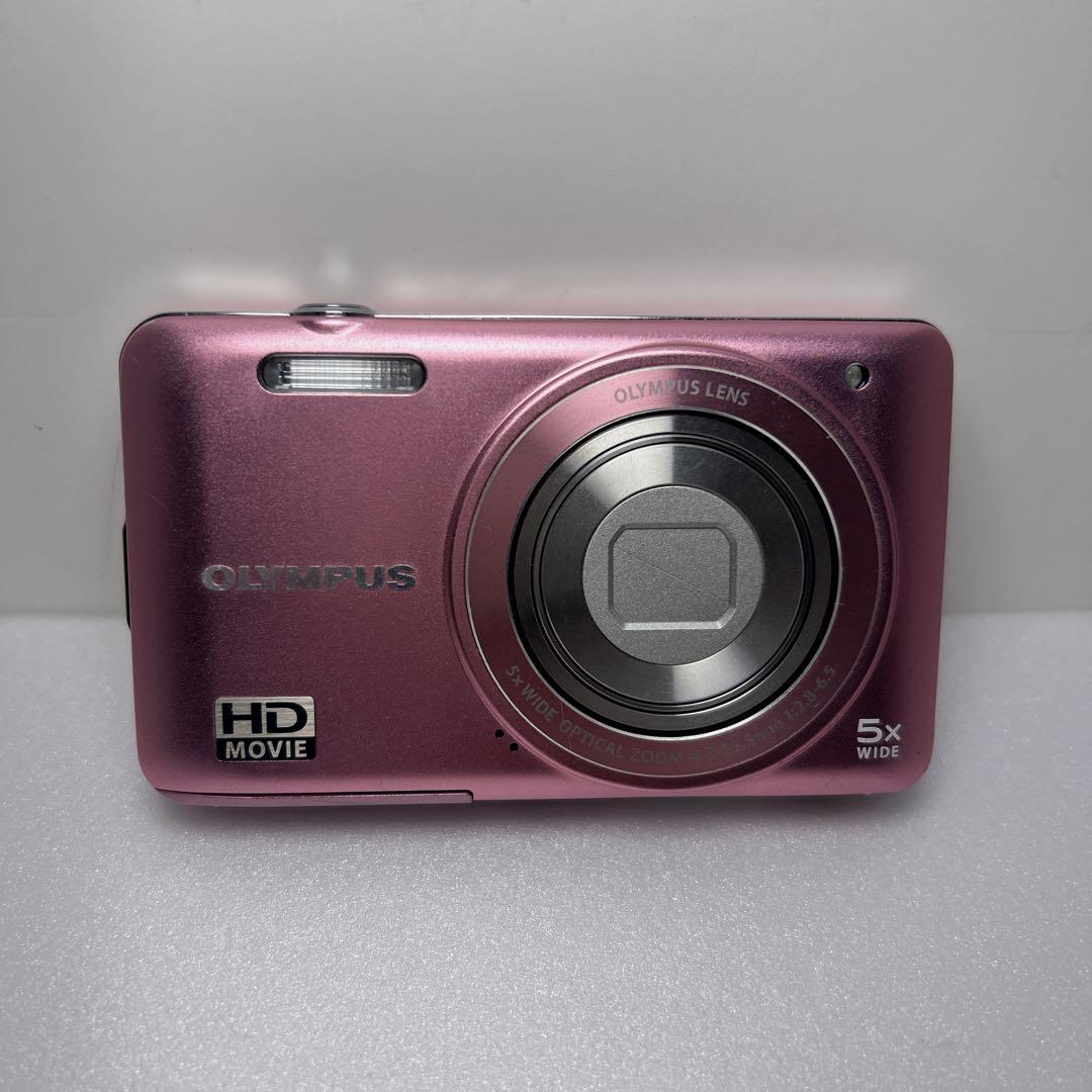 【美品】OLYMPUS デジカメ VG-140 ピンク コンデジ オリンパス