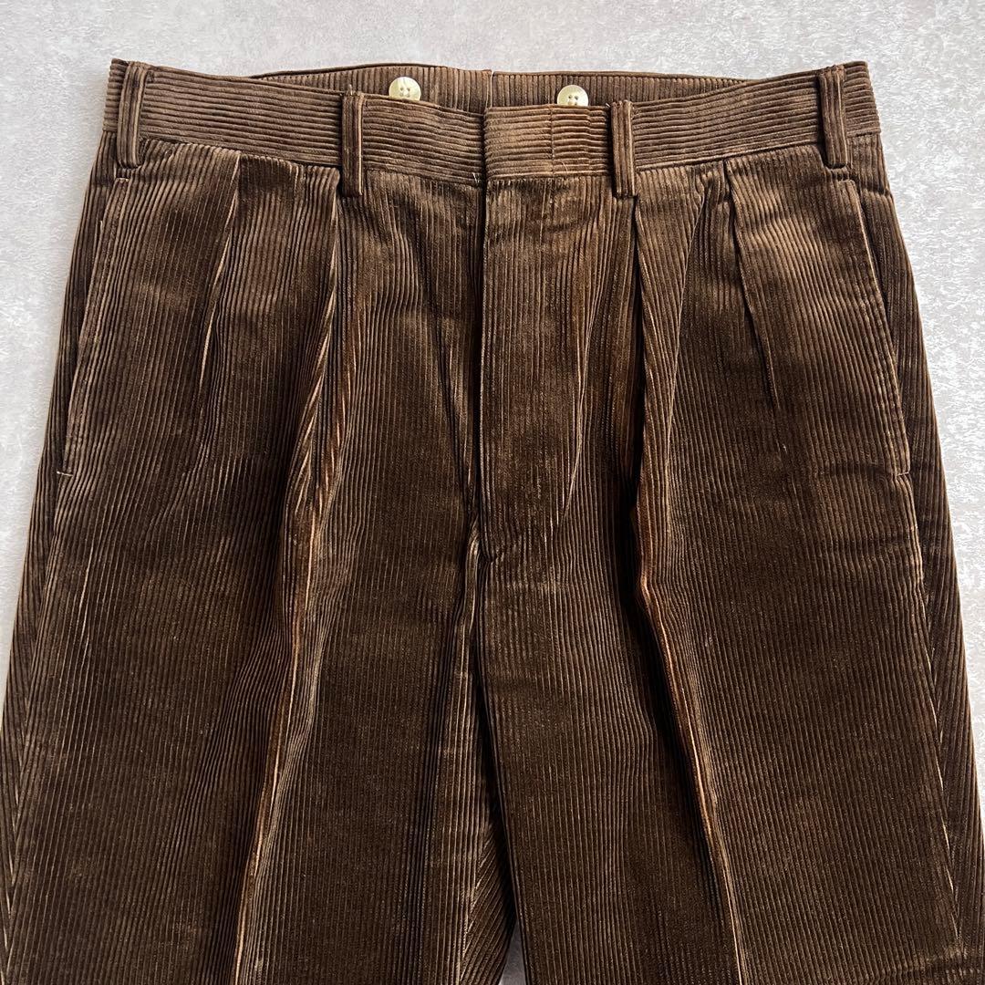 【極美品】ポロラルフローレン コーデュロイスラックスパンツ ブラウン 85