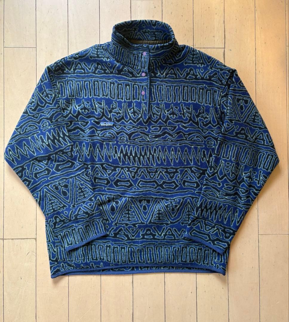 パタゴニア switchback 総柄 スナップT 90年代