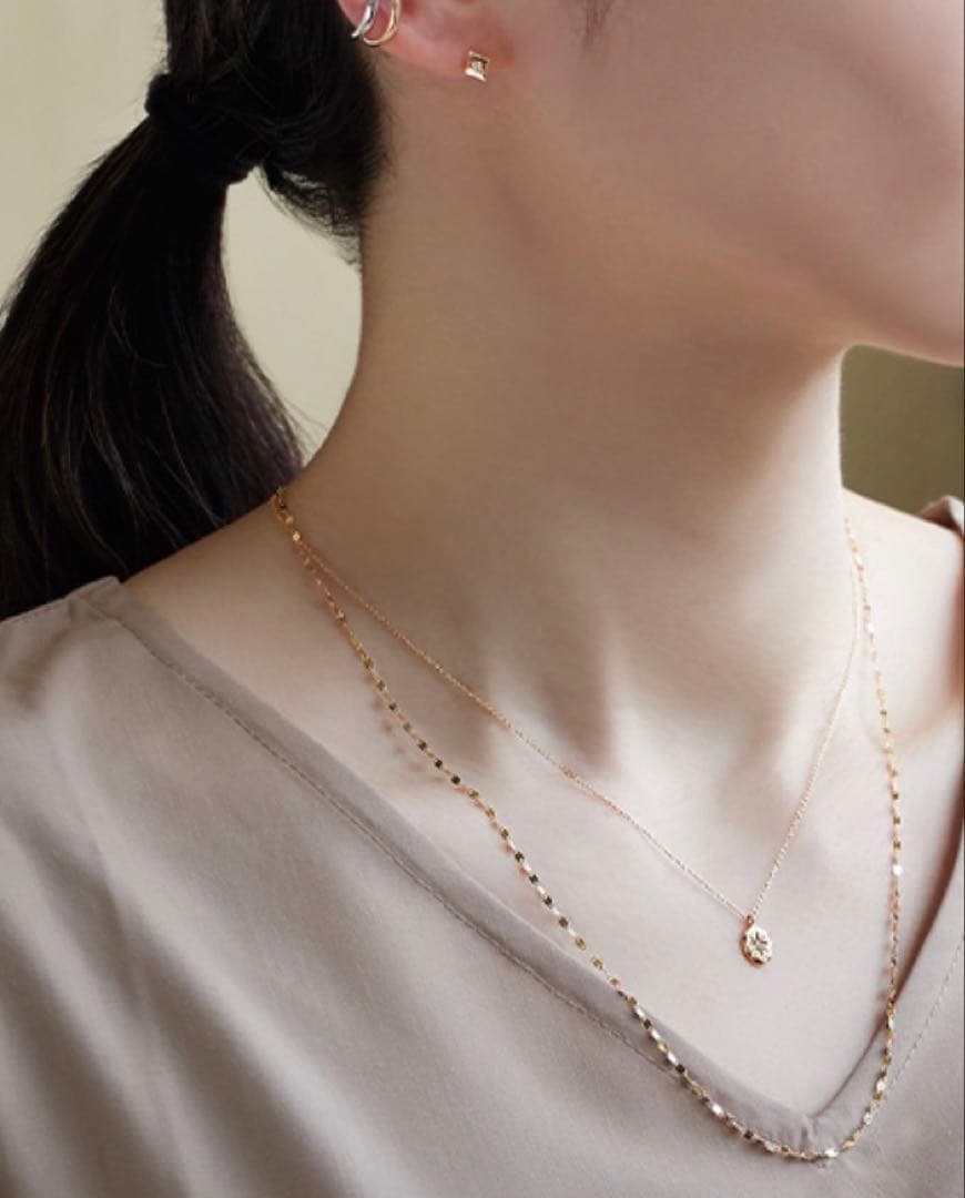 限定値下げ！明日出品取消⭐︎K18 ペダルチェーンネックレス