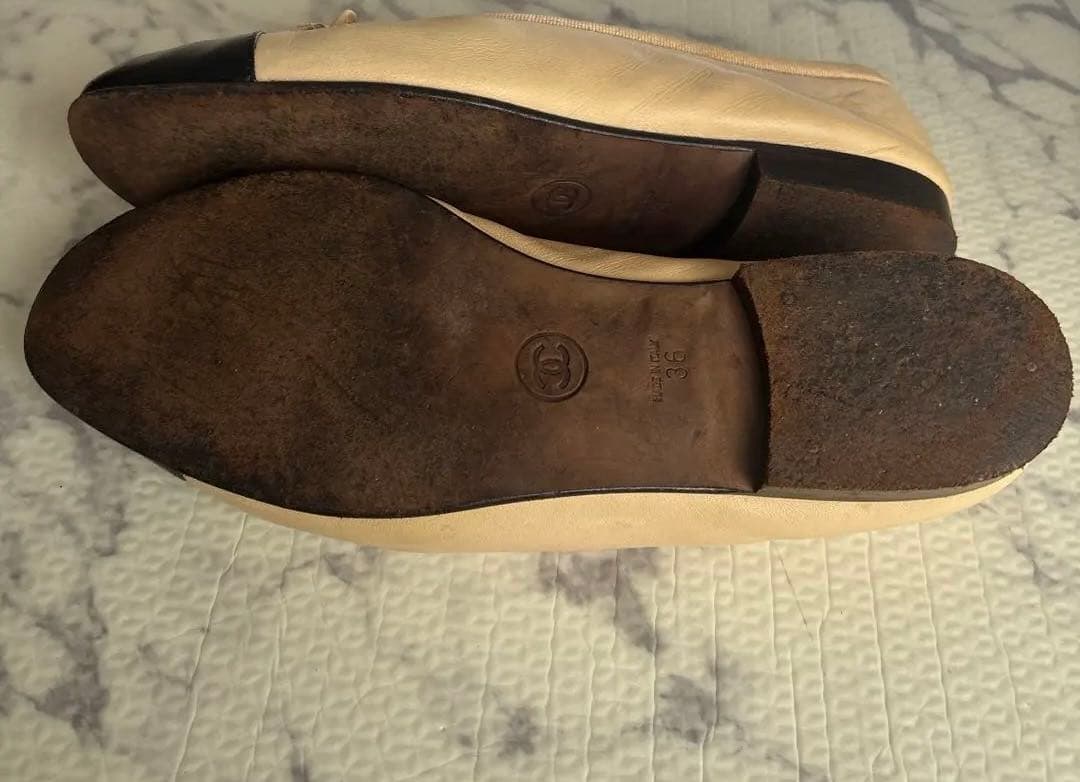 シャネル　バレエシューズ　バレリーナ　フラット　CHANEL ココマーク