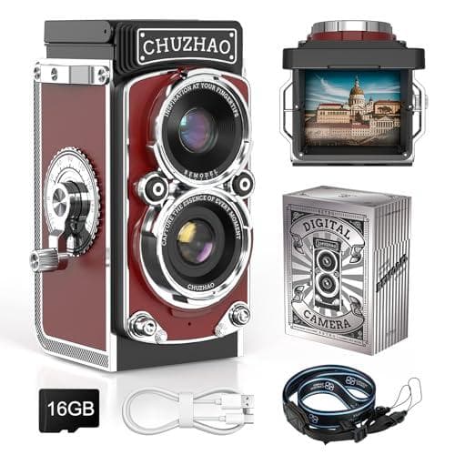 CHUZHAO レトロカメラ デジカメ レトロ 1080P 動画・写真機能 1p