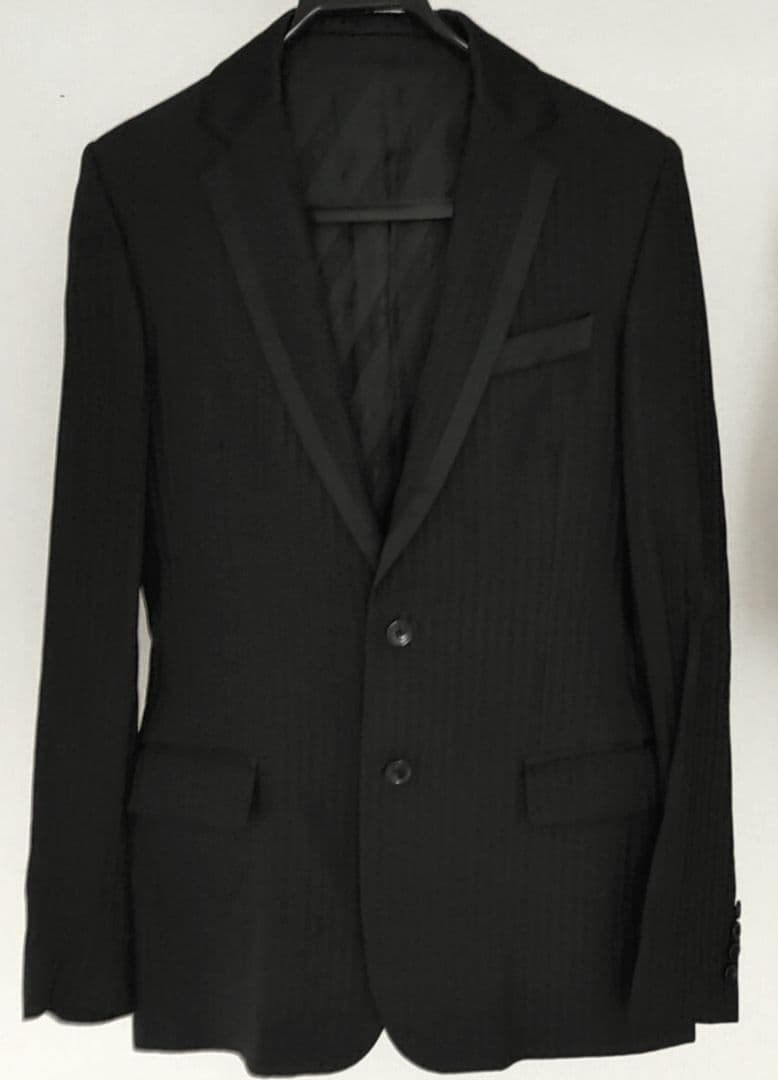 極美品　DOLCE&GABBANA　ドルガバ　スーツ　ブラック　ストライプ　46