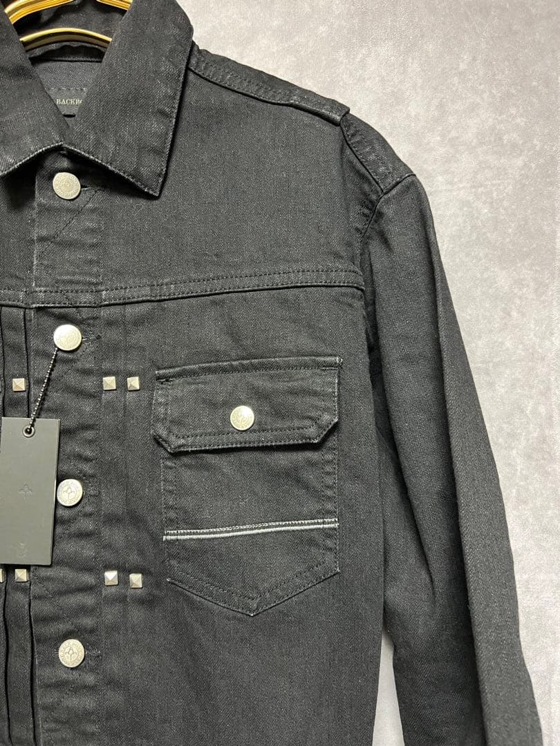 バックボーン backbone ストレッチ デニム スタッズ オールインワン
