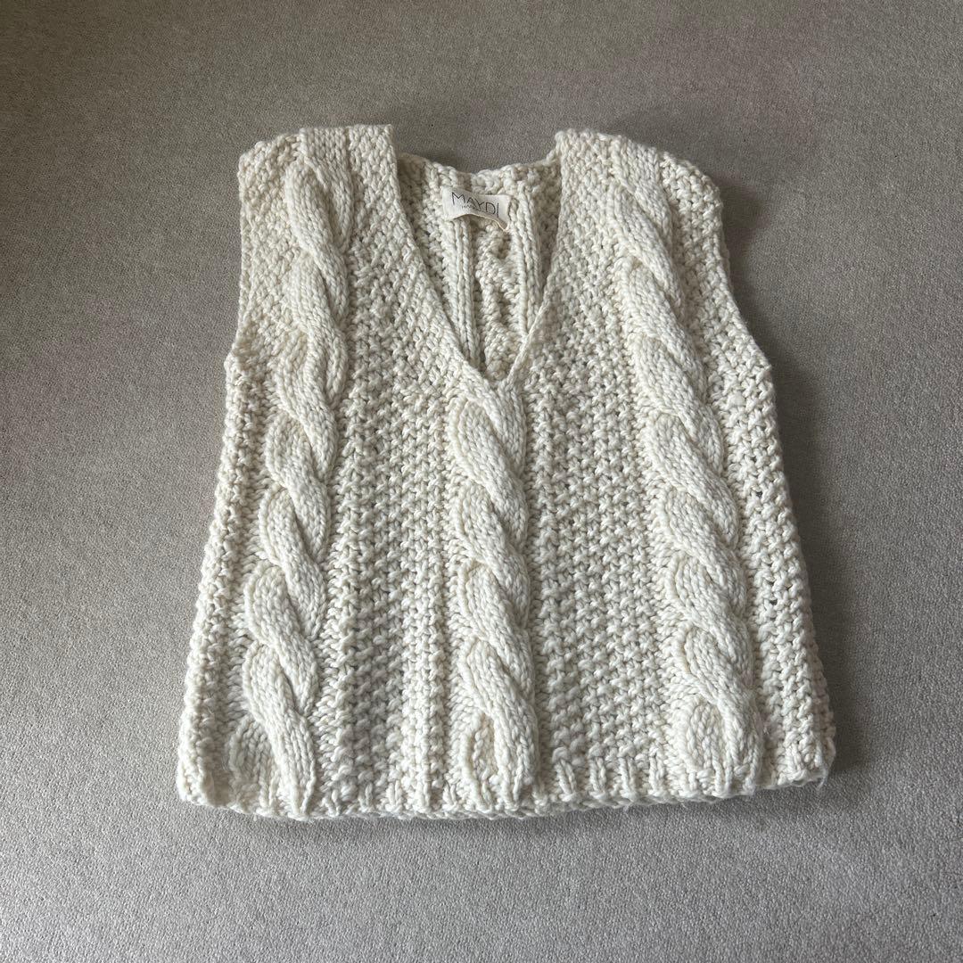MAYDI ハンドメイド ニットベスト