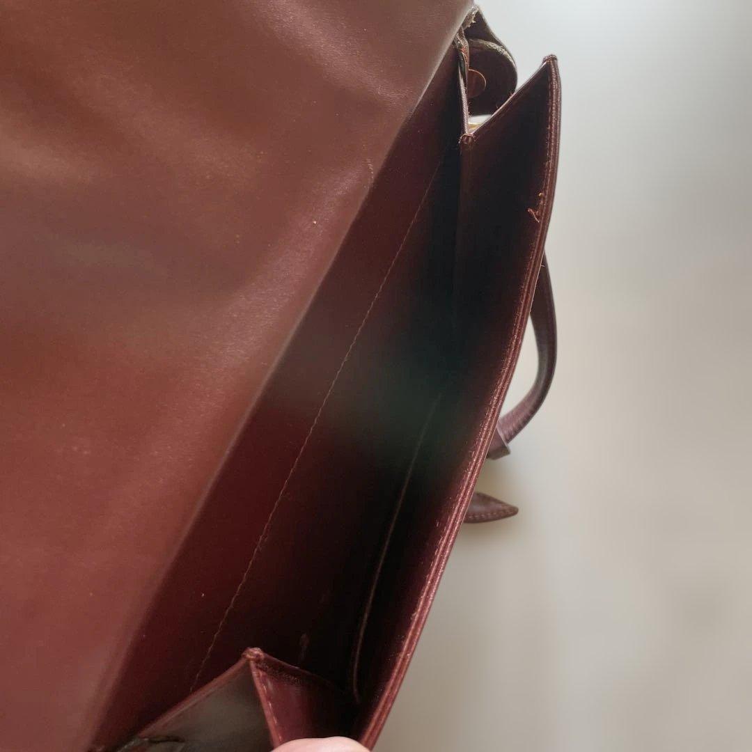 カルティエ　レザー ショルダーバッグ