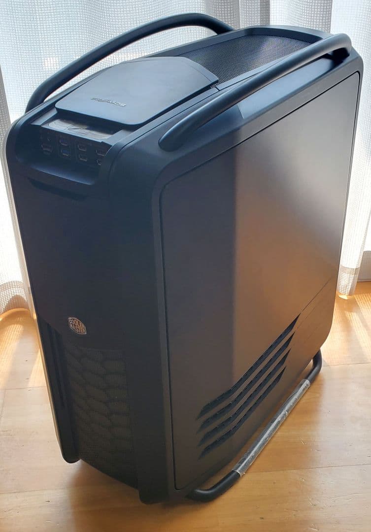 COSMOS II ブラック PCケース ハンドル付き 中古品