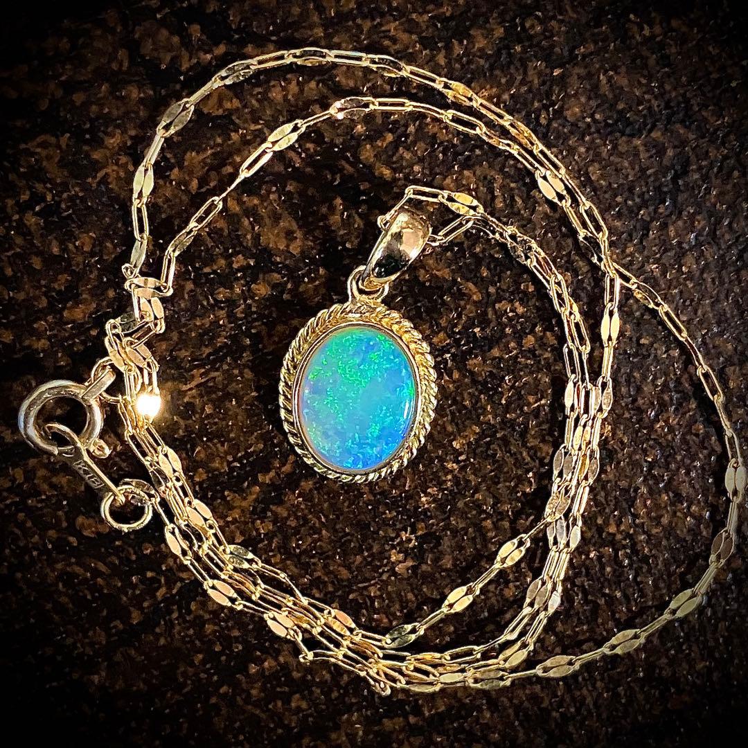 こ*丸様 k18 オパールペンダントトップ＆k18チェーン