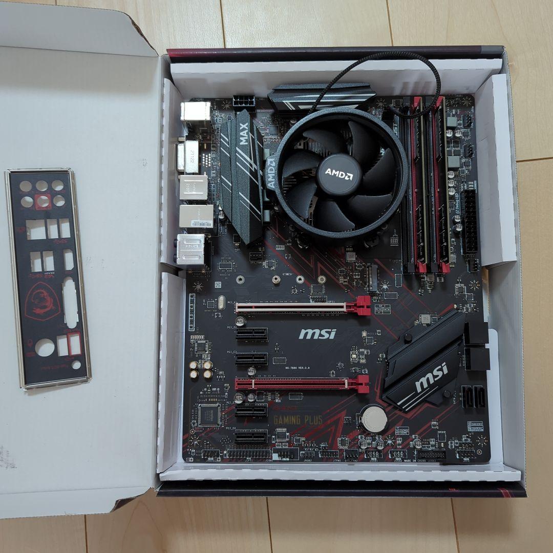 【ジャンク】MSI B450 マザーボードとメモリ