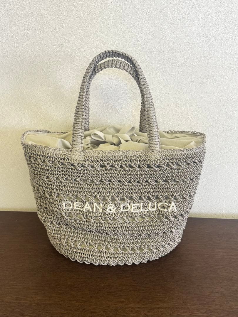 【新品未使用】DEAN & DELUCA クロッシェバスケットバッグ M