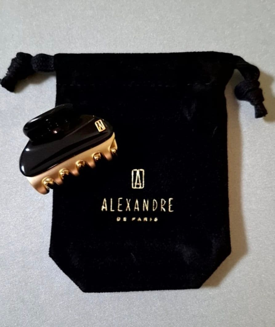 【美品】アレクサンドルドゥパリ S ヘアクリップ　人気のブラック 完売品