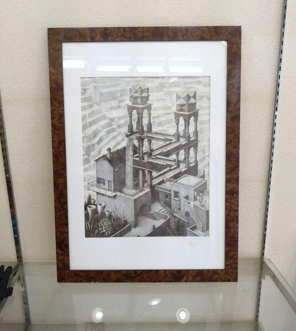 エッシャー騙し絵 建築リトグラフ 大判