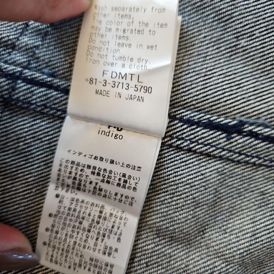 ハ*ー様 FDMTL 野良着 羽織り 刺し子調 インディゴ 藍染