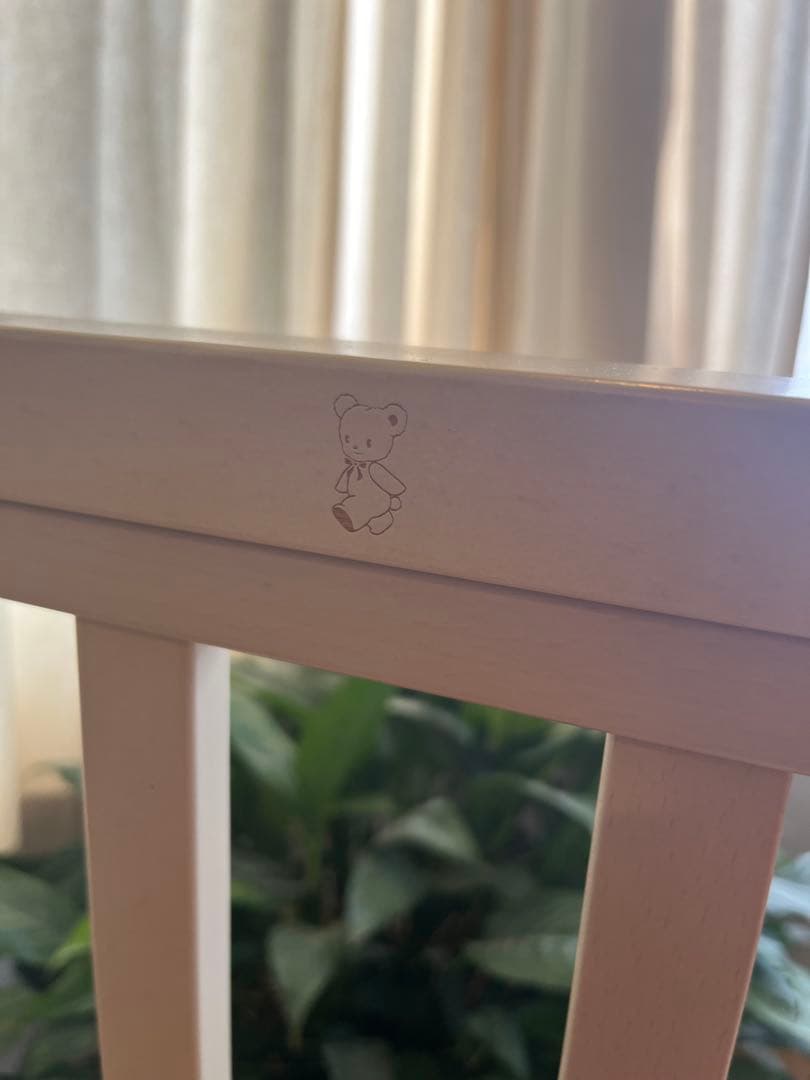 familiar ベビーベッド ホワイトアッシュカラー　ファミリア