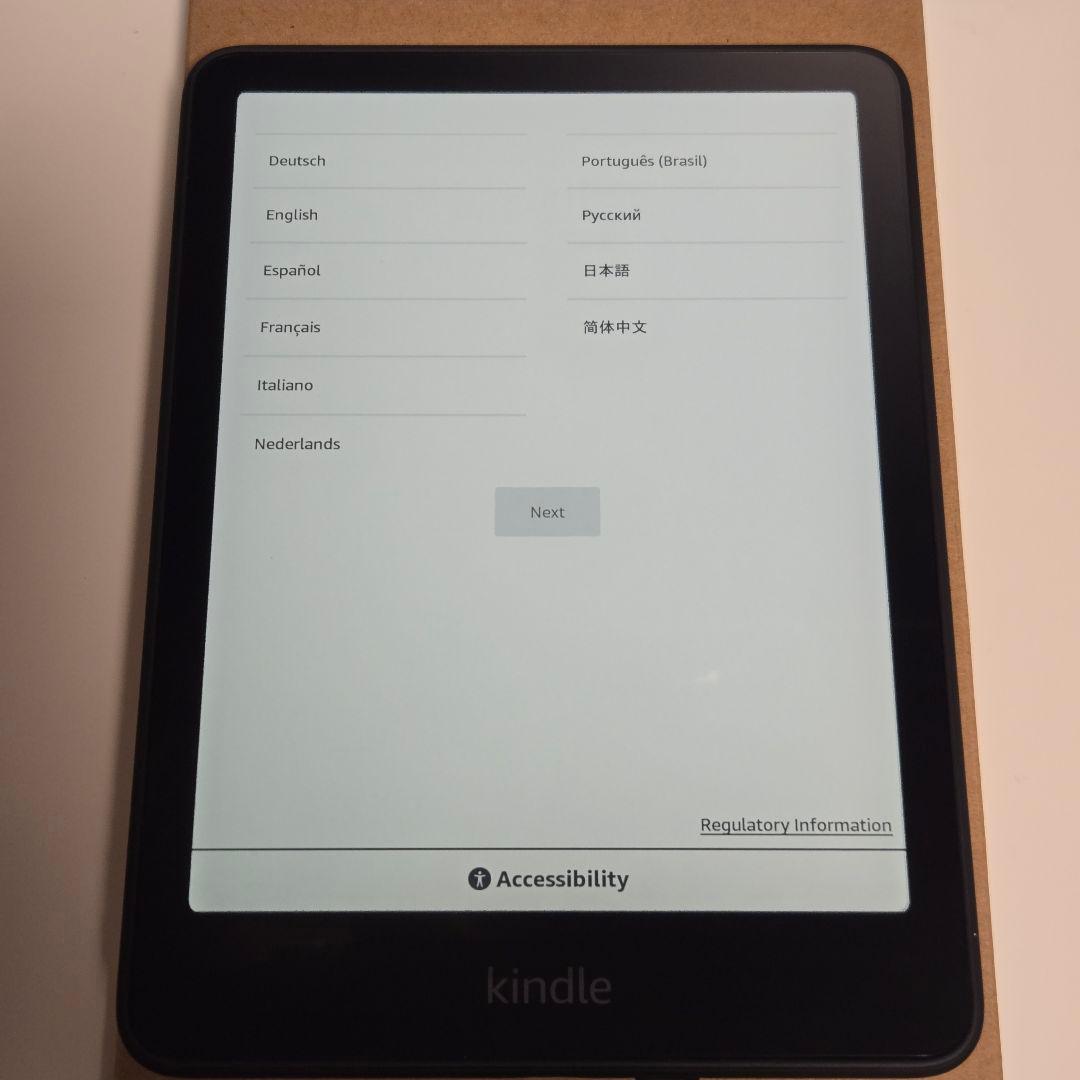 Kindle Paperwhite12世代 16GB+液晶保護シート+純正カバー