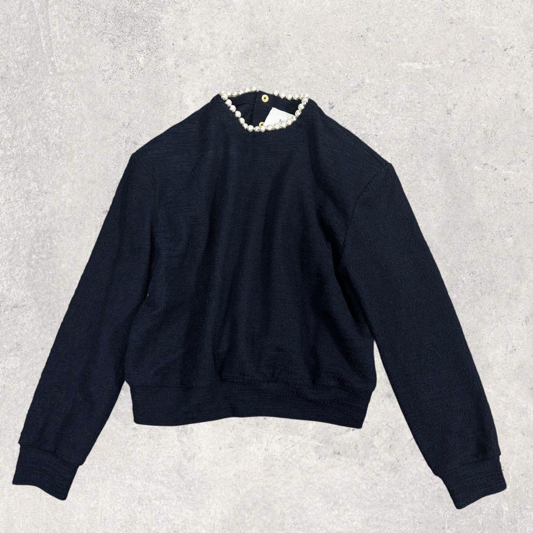 いぎーGIRLISH St.cecilia パールトップス ネイビー 38