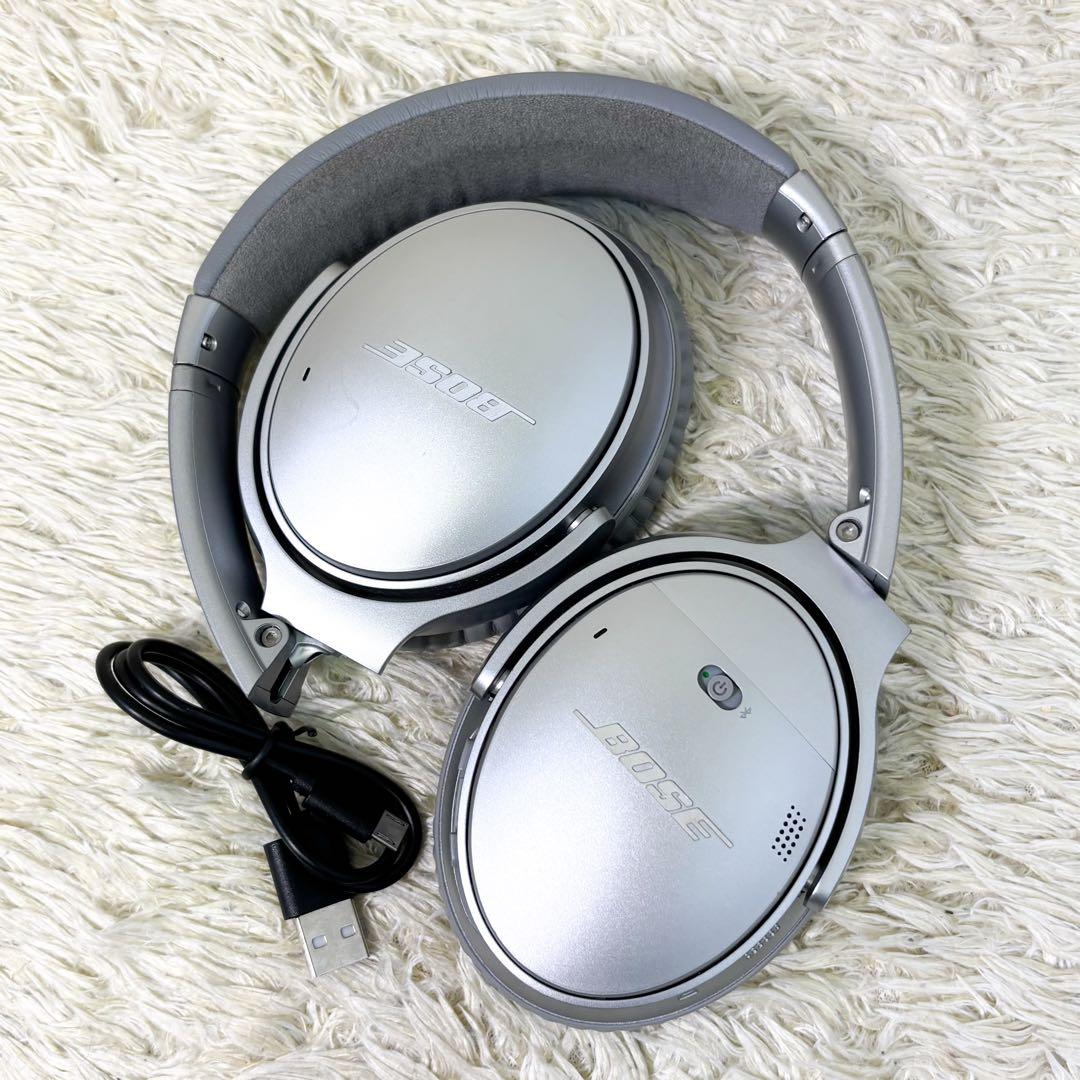 【希少】BOSE クワイエットコンフォート 35 Ⅱ ヘッドフォン シルバー