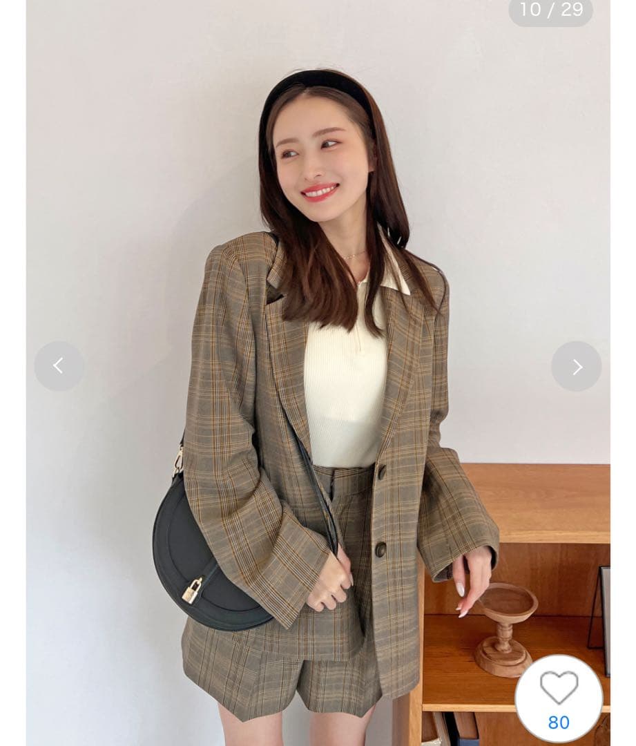 snidelレースカラーテーラードジャケット