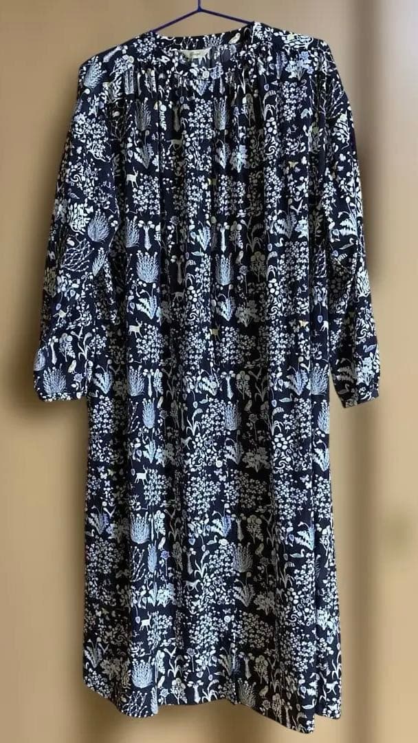 Crespi リバティ前開きワンピース