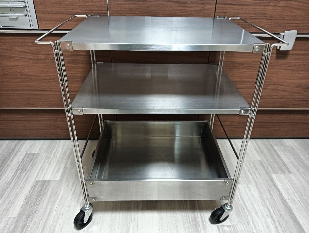 無印良品　ステンレス　ユニットシェルフワゴン　セット