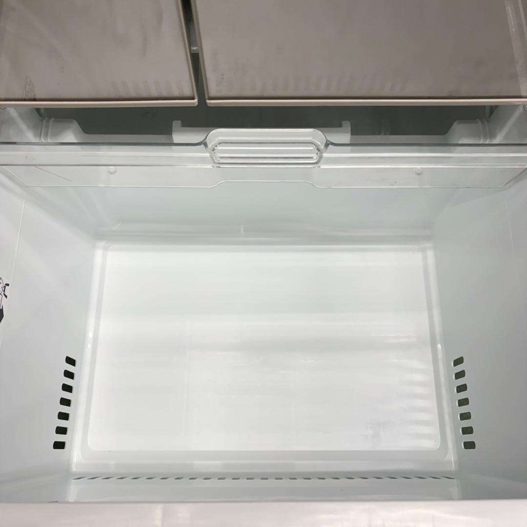 717 鏡面　ガラストップ　5ドア　左開き　大型冷蔵庫　400L強　美品　保証