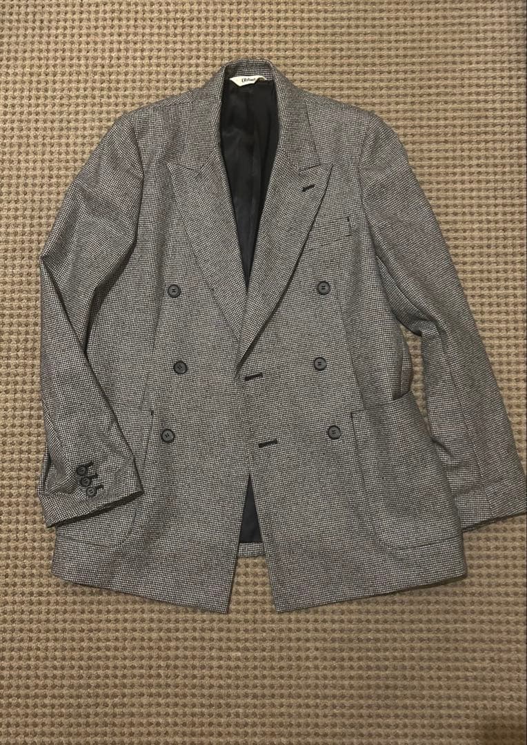 Oblada チェック柄ブレザージャケット