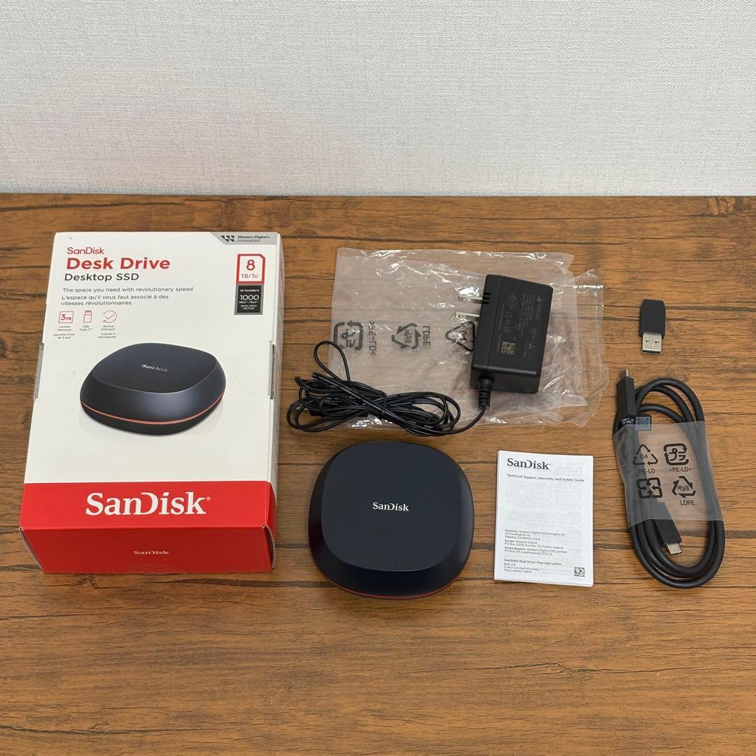 SanDisk Desk Drive 8TB 外付け SSD