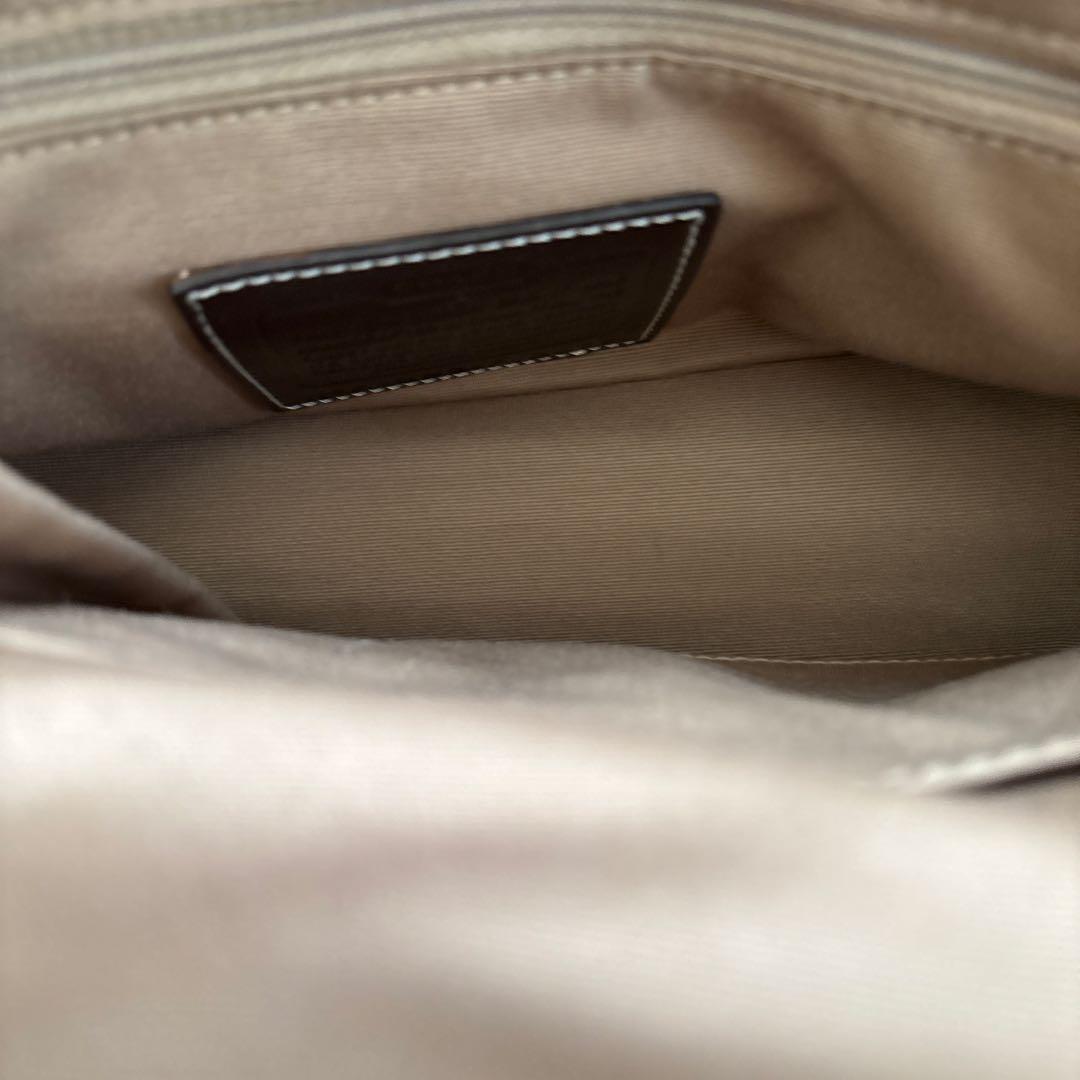 COACH ベージュ ブラウン ハンドバッグ